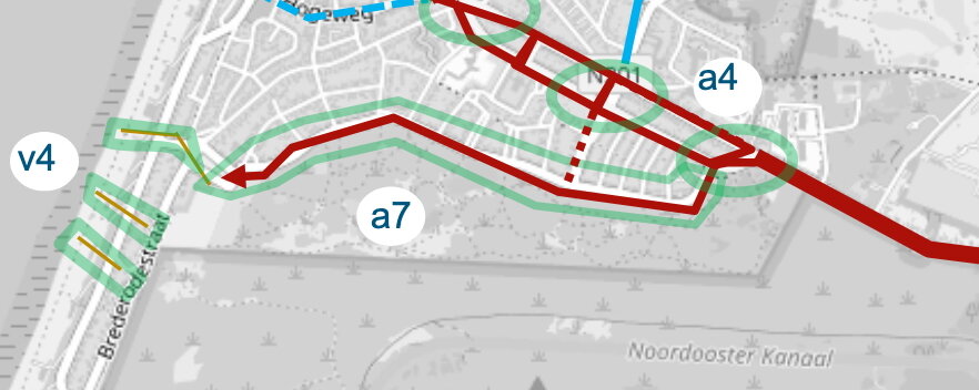 P route zuid a7